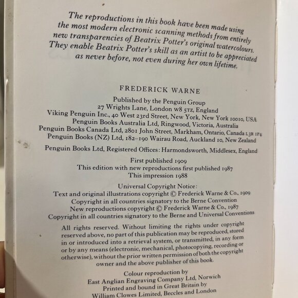 Vintage Beatrix Potter Books - 80's Beatrix Potter - Vintage Kids Books - Books - Picture 5 of 5